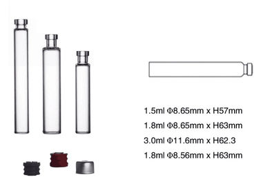 کارتریج شیشه ای 1.5ml 1.8ml 3ml