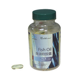 غذای بهداشتی نرم کلاه روغن ماهی مکمل روغن ماهی Softgels DHA + EPA 1 گرم / قرص